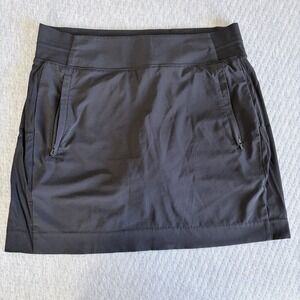 Athleta Skort Womens Sz 4 Brooklyn Mid Rise Black 657678 Pockets Golf Pickleball